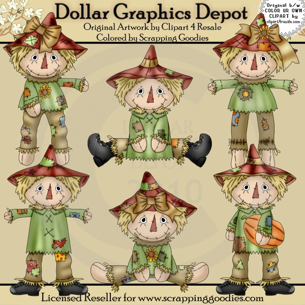 Scarecrows 1 - Clip Art