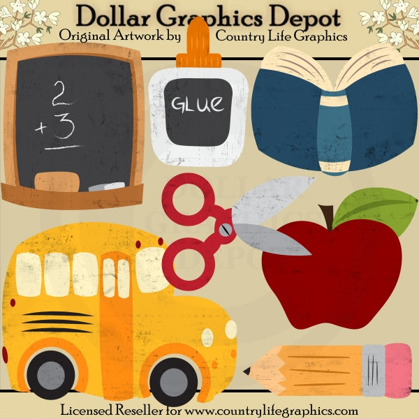 School Time - Clip Art