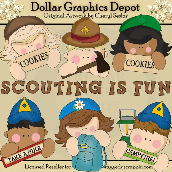 Scouting Is Fun - Clip Art