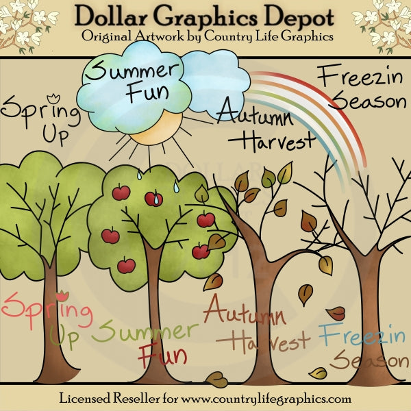 Alberi stagionali - ClipArt