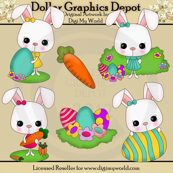 Coniglietti dalle orecchie corte - ClipArt
