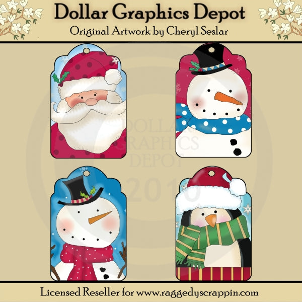 Silly Christmas Tags 1