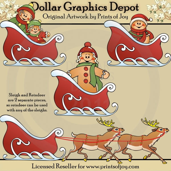 Sleigh Family - Gingerbread