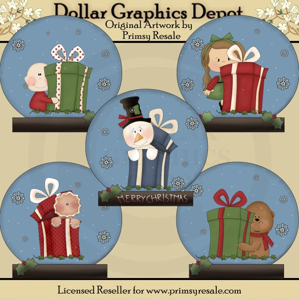 Globi di neve - Regali di Natale - ClipArt