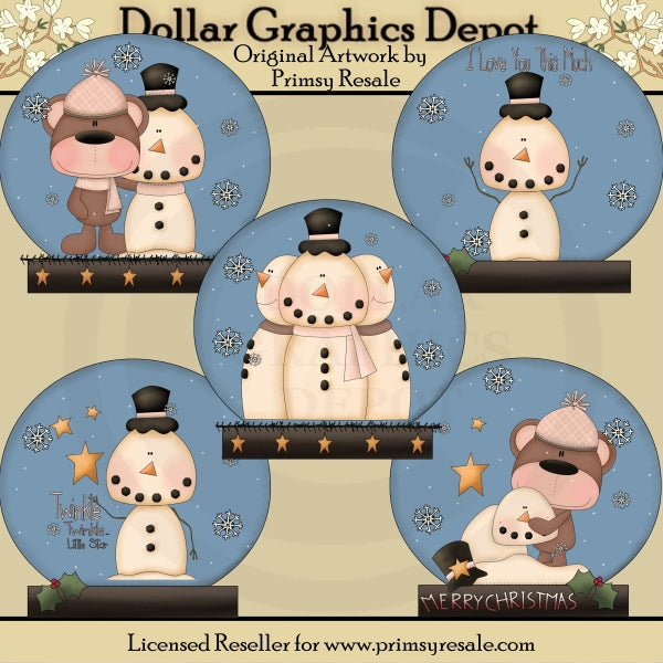 Globi di neve - Amici della neve - ClipArt