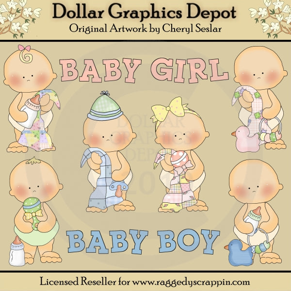 Snuggy Babies - Clip Art - *DCS Exclusive*