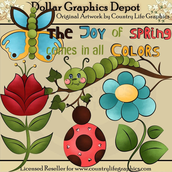 Colori primaverili - ClipArt