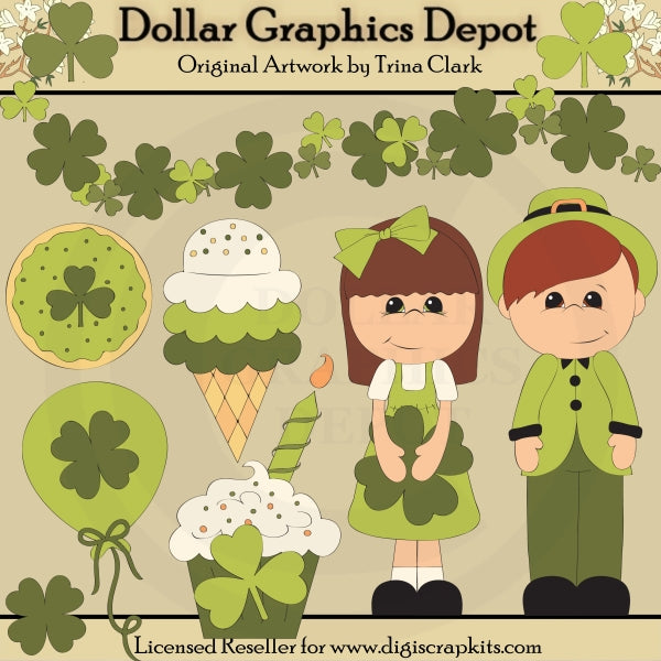 Fiesta del día de San Patricio - Clipart