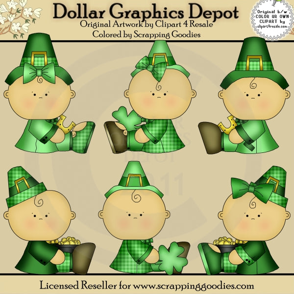 St. Patty's Babies - Clip Art