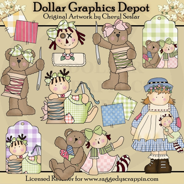 Punti e imbottiture - ClipArt