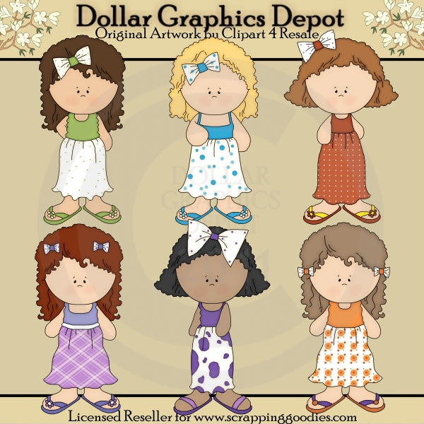 Sundress Cuties - Clip Art