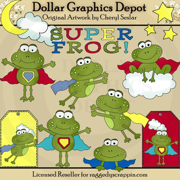 Super Frog - Clip Art