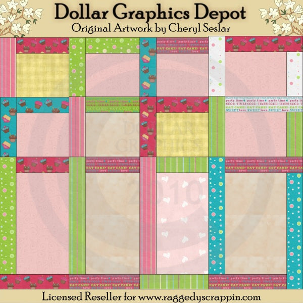 Tarjetas de magdalenas dulces