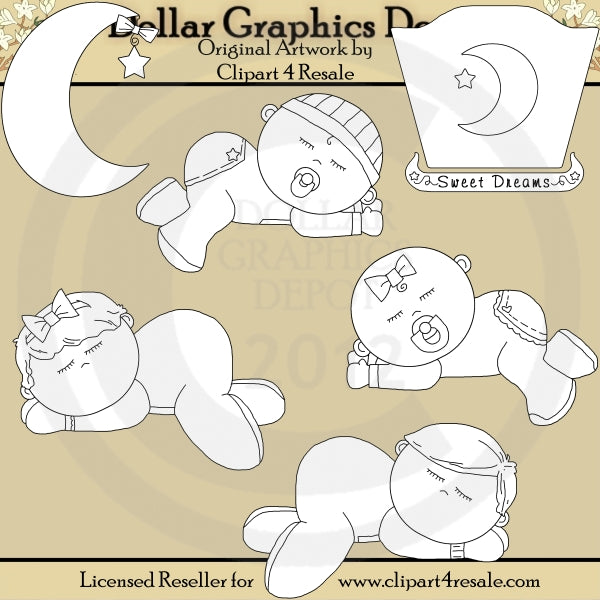 Sweet Dreams Baby - Digital Stamps