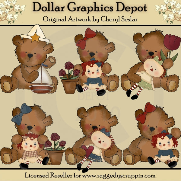 Tattered Teddies - Prim Play
