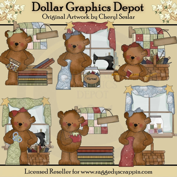 Tattered Teddies - Prim Stitches