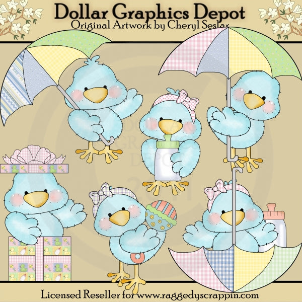 Tiny Tweets - Baby Shower - Imágenes Prediseñadas