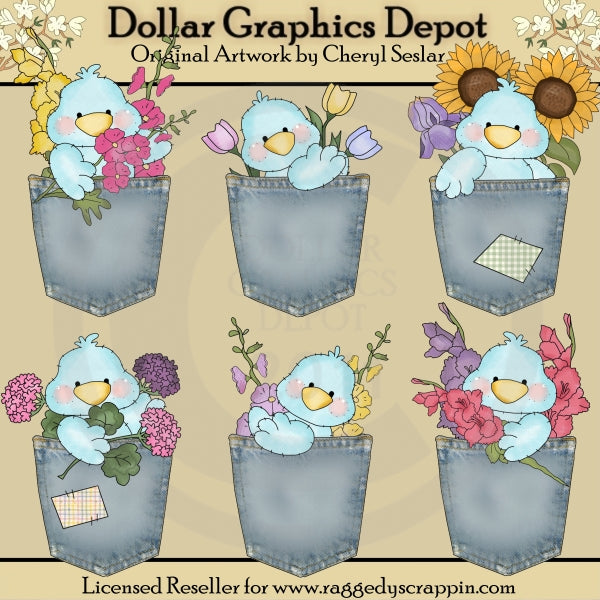 Tiny Tweets - Flower Pockets