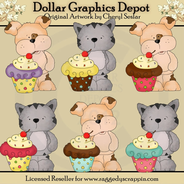 Tufo e tigre adorano i cupcakes