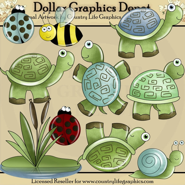 Tartarughe e amici - ClipArt