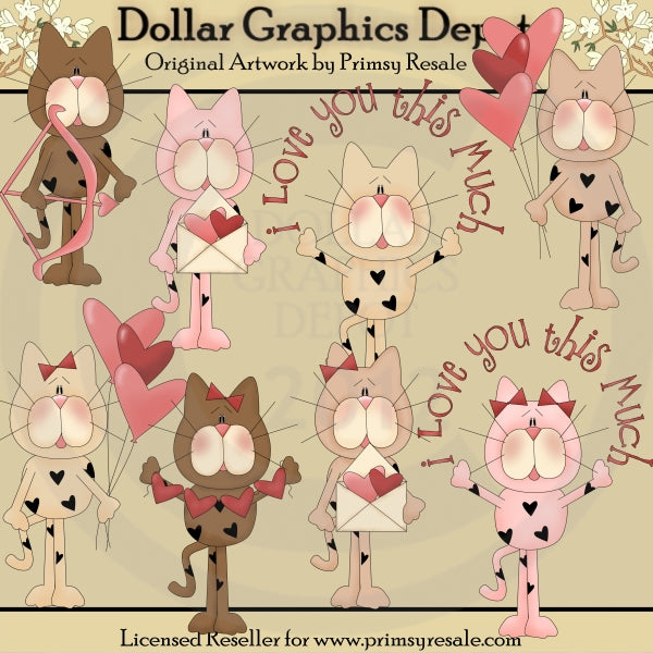 Gatti di San Valentino - ClipArt