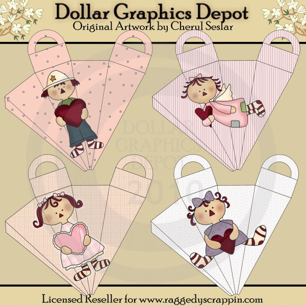 Valentine Cuties Icicle Boxes - Printables