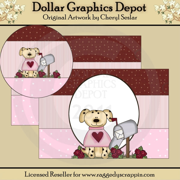 Valentine Dog - Paint Can Set