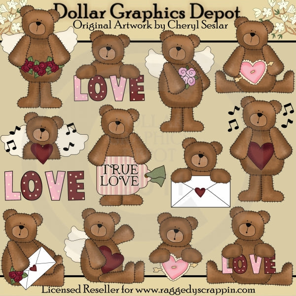 Orsi di amore di San Valentino - ClipArt