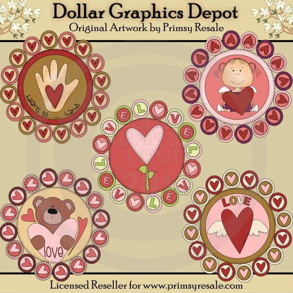 Tappeti Penny di San Valentino - ClipArt