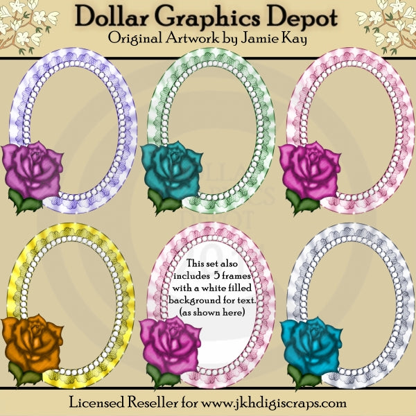 Victorian Rose Frames - Clip Art