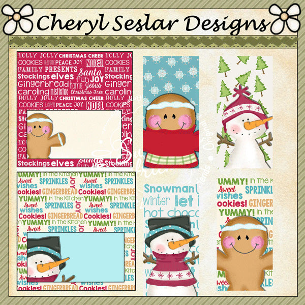 Christmas Mini Candy Bars & Toppers