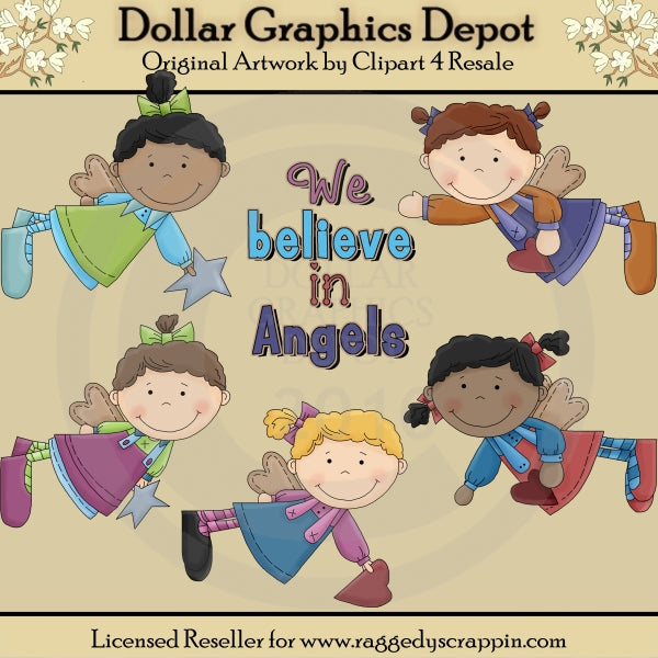 We Believe In Angels - Clip Art - *DCS Exclusive*