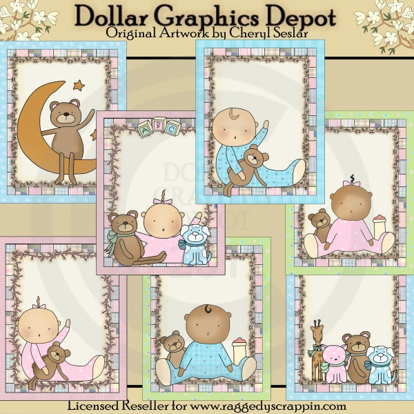 Tarjetas de bebé Wee Folk - Imprimibles