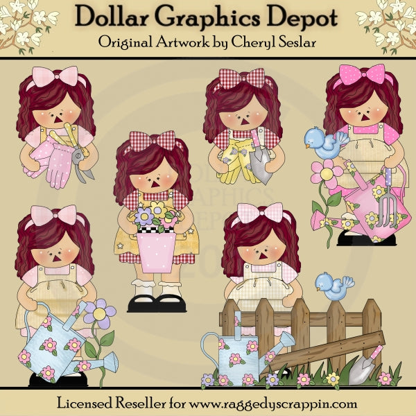 Whimsical Garden Annies - Clip Art - *DCS Exclusive*