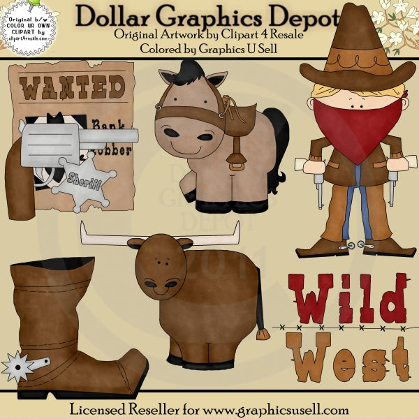Wild West - Clip Art