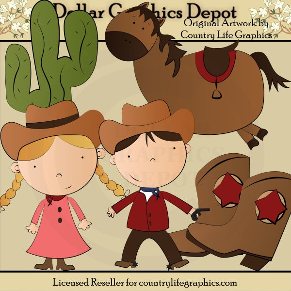 Wild West 1 - Clip Art