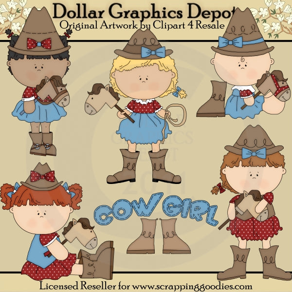 Yeehaw Cowgirl - Clip Art
