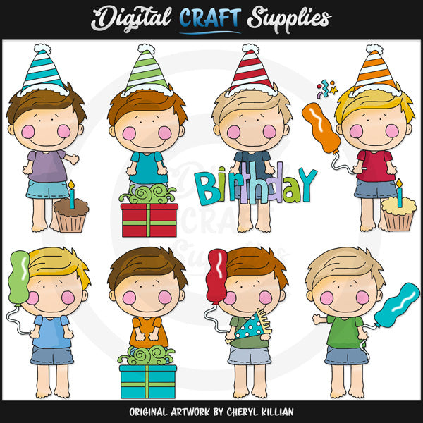 Albert's Birthday - Clip Art