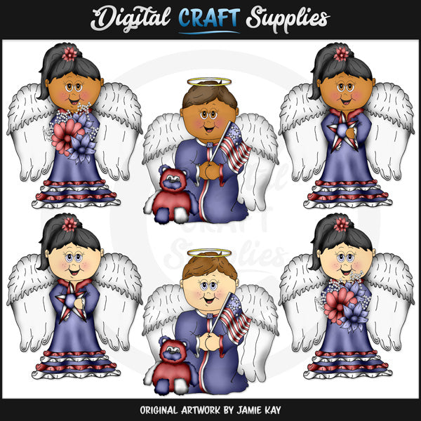 American Angels - Clip Art