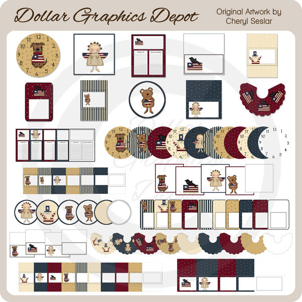 Americana Hodge Podge - Printables