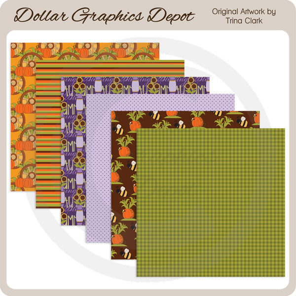 Autumn Blessings - Scrap Papers