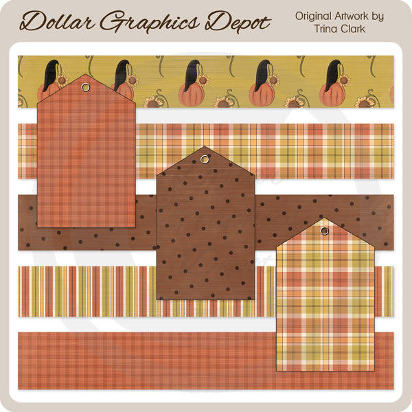 Autumn Delights - Borders and Tags