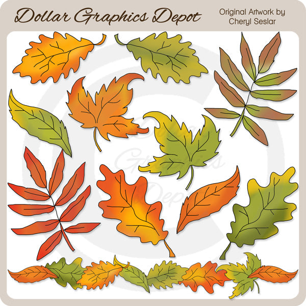 Foglie autunnali 1 - ClipArt