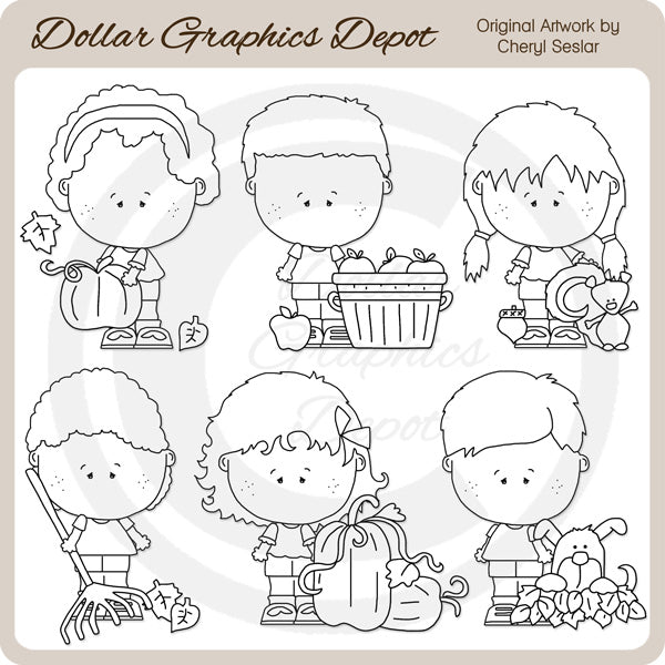 Otoño Munchkins - Sellos Digitales