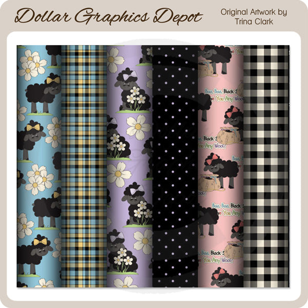 Baa Baa Black Sheep - Scrap Papers