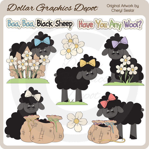 Baa Baa Pecora Nera - ClipArt