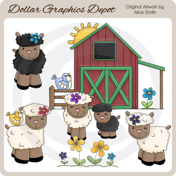 Baa Baa Sheep - Clip Art