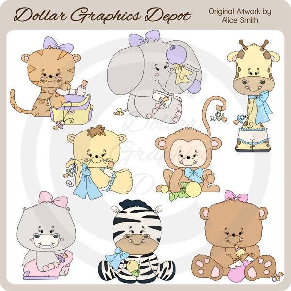 Animales bebés 1 - Imágenes prediseñadas - Exclusivo de DCS