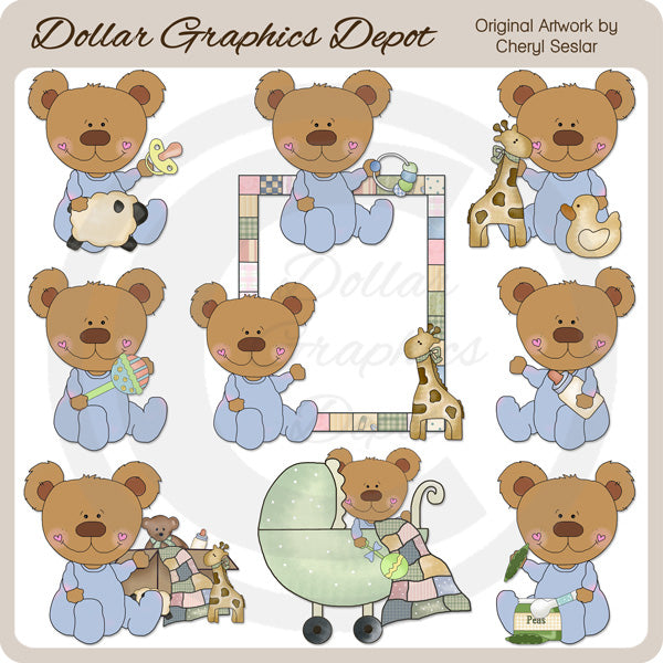 Ositos - Niños - Clipart