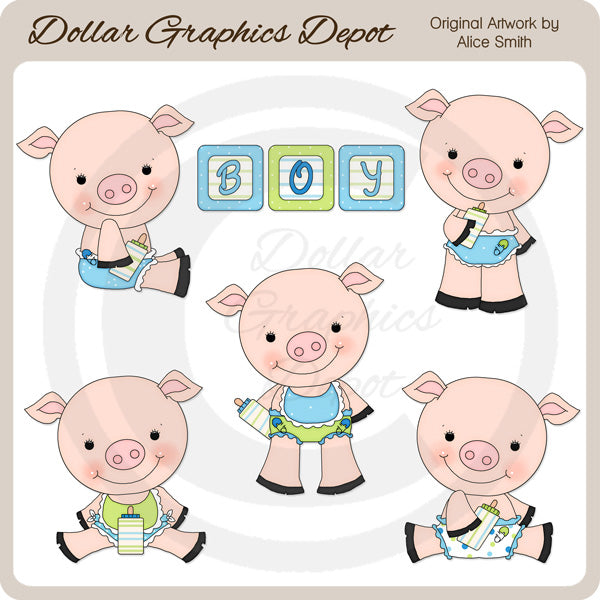 Maialini del neonato - ClipArt